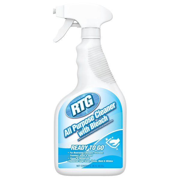Intercon Chemical RTG All Purpose Cleaner with Bleach, Characteristic bleach odor, 6 PK FICCB-QS-6X34-RAPC